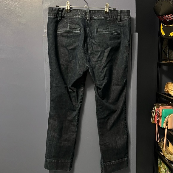 Dark wash LOFT modern crop jeans - Picture 2 of 4